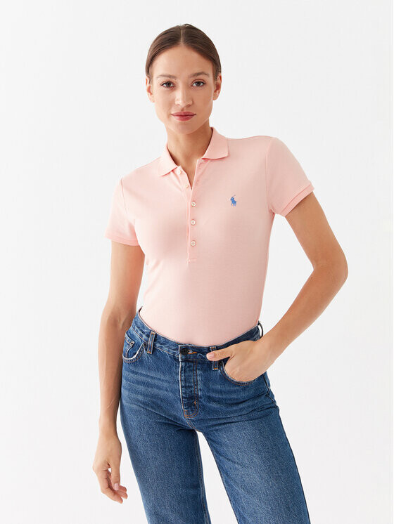 

Рубашка-поло узкого кроя Polo Ralph Lauren, оранжевый