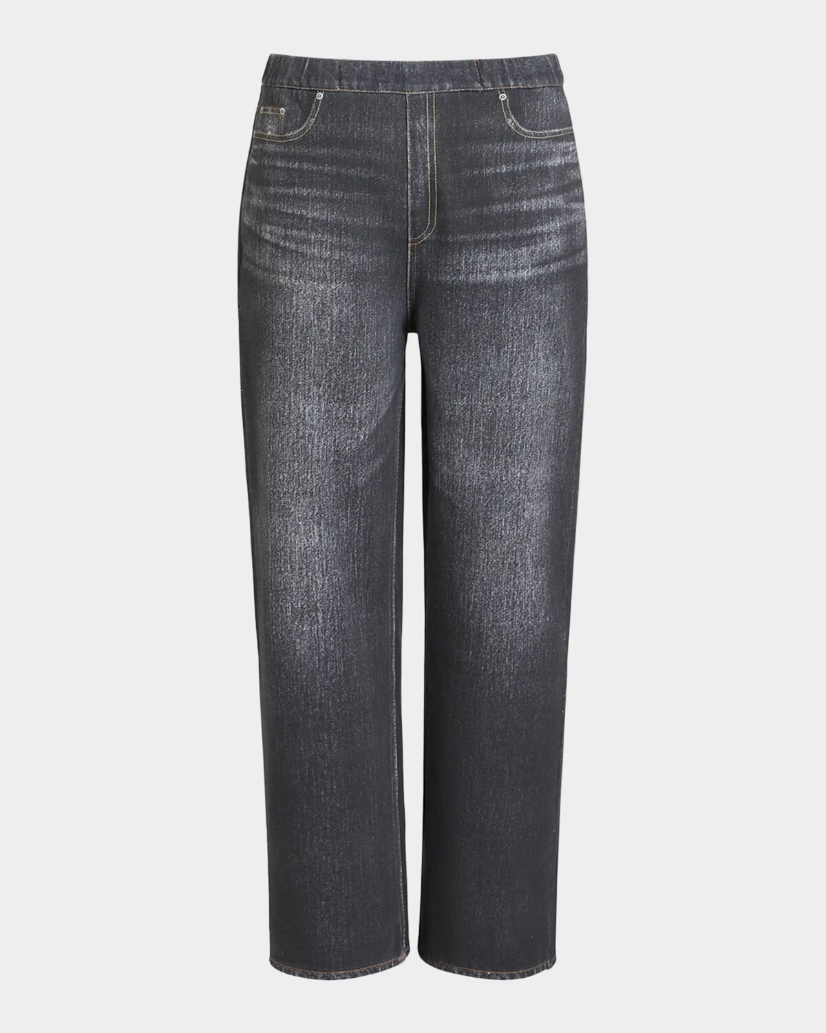 

Флисовые брюки Terra Denim с принтом больших размеров Marina Rinaldi, черный