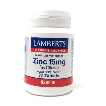 Цитрат цинка 15 мг 90 таблеток, Lamberts natural factors цитрат цинка 15 мг 90 таблеток