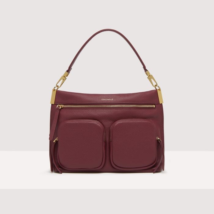 

Сумочка из зернистой кожи Coccinelle HYLE MEDIUM, красный