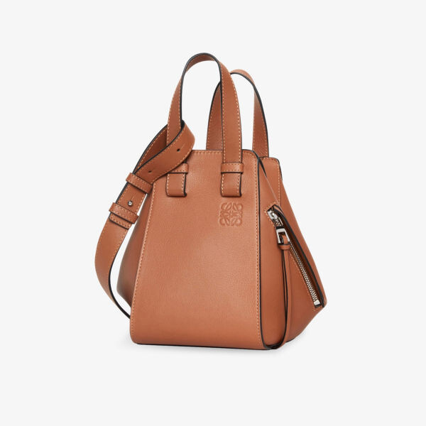Маленькая кожаная сумка на плечо Hammock Loewe, цвет tan