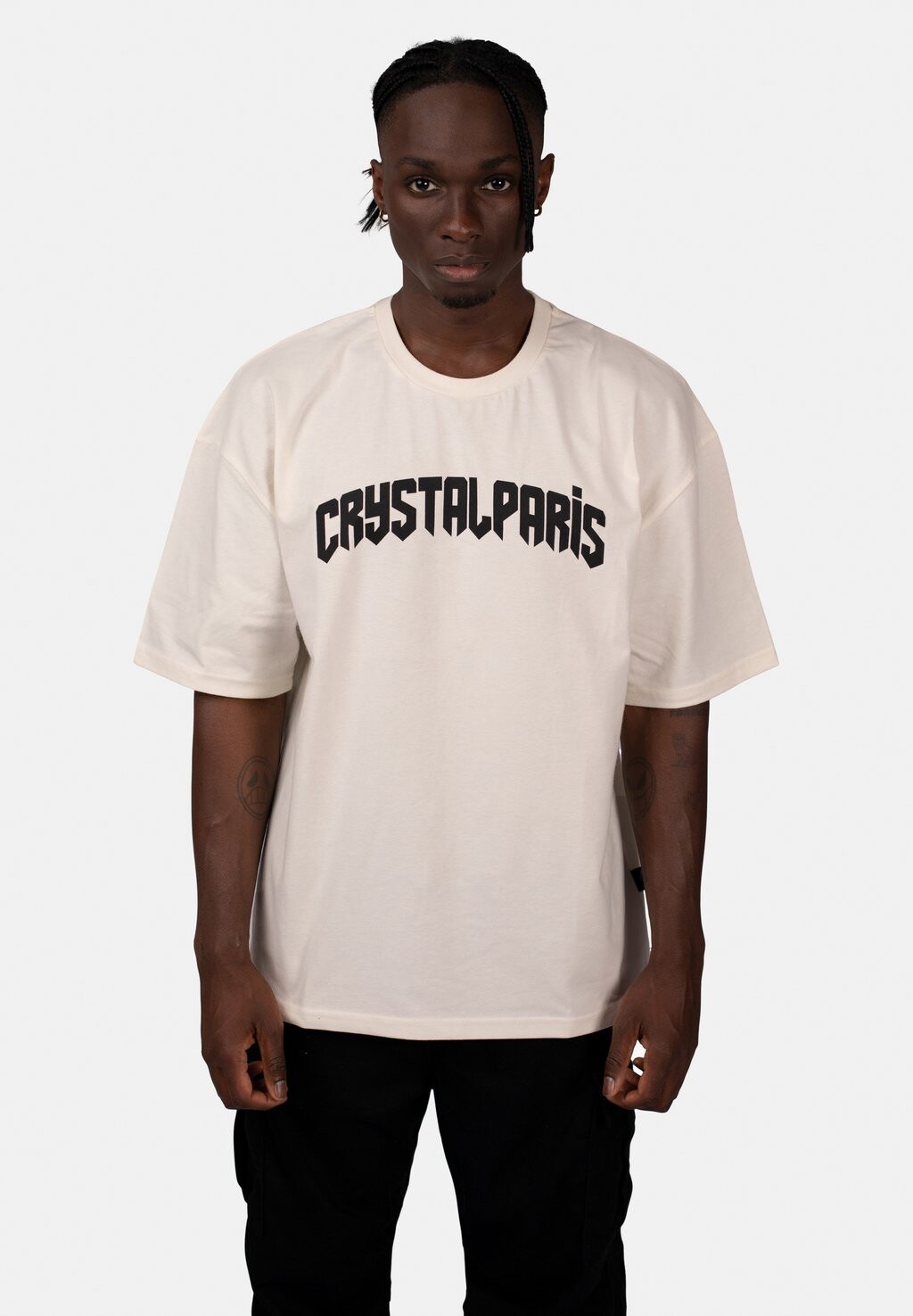 

Футболка с принтом NIGHTMARE CRYSTAL PARIS, цвет coconut
