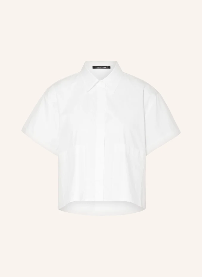 цена Укороченная блузка-рубашка Luisa Cerano, белый