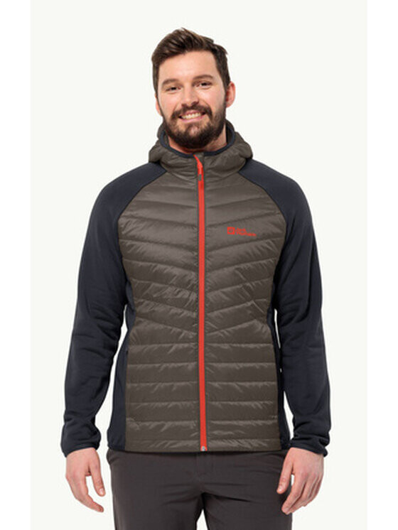 

Пуховик regular fit Jack Wolfskin, коричневый