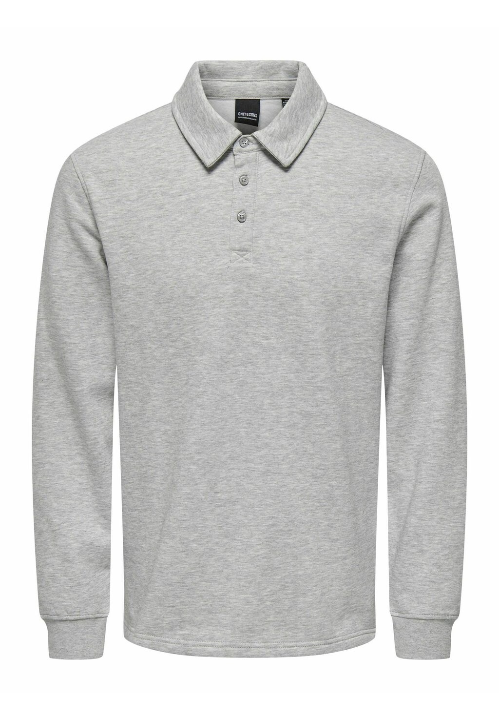 

Футболка с длинным рукавом BENNETT REG SOLID Only & Sons, светло-серый меланж