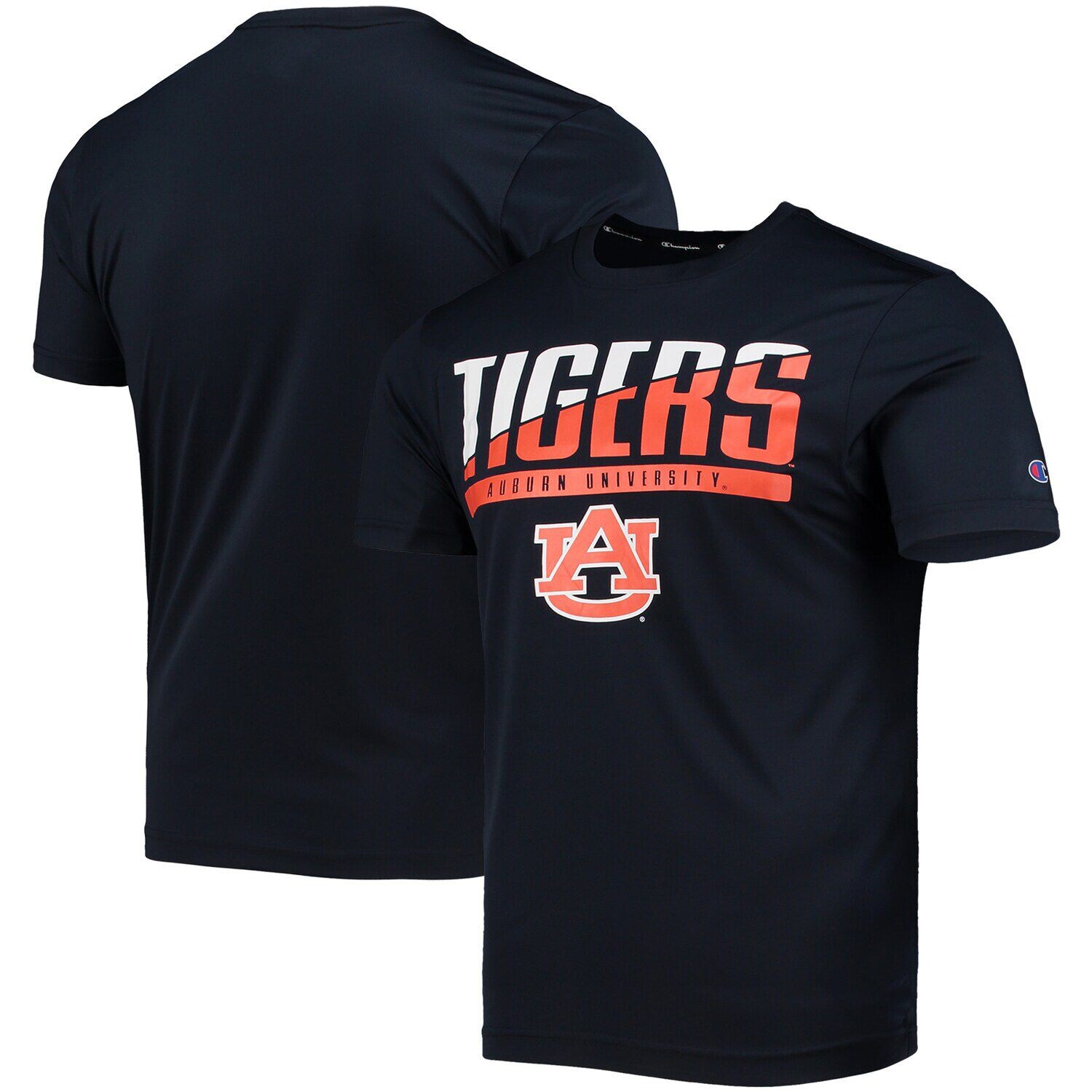 

Мужская темно-синяя футболка с надписью Champion Auburn Tigers Slash, Синий