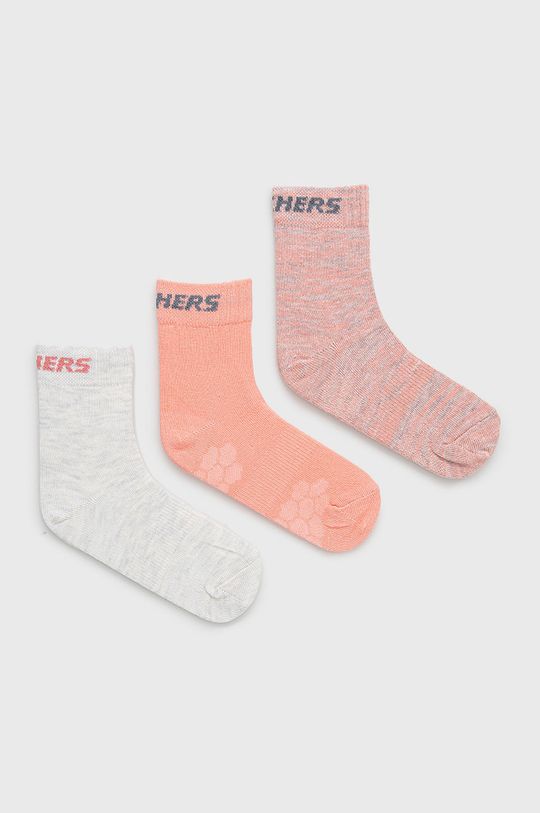 цена Детские носки Skechers, 3 шт., розовый