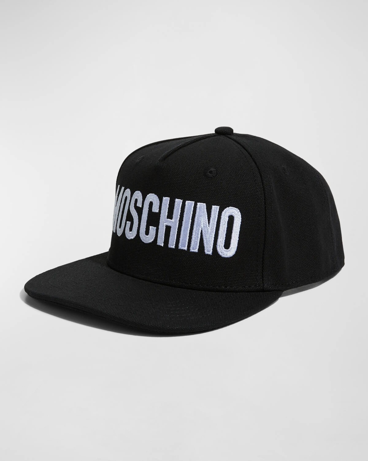 

Мужская бейсболка с плоскими полями и логотипом Moschino, цвет Black
