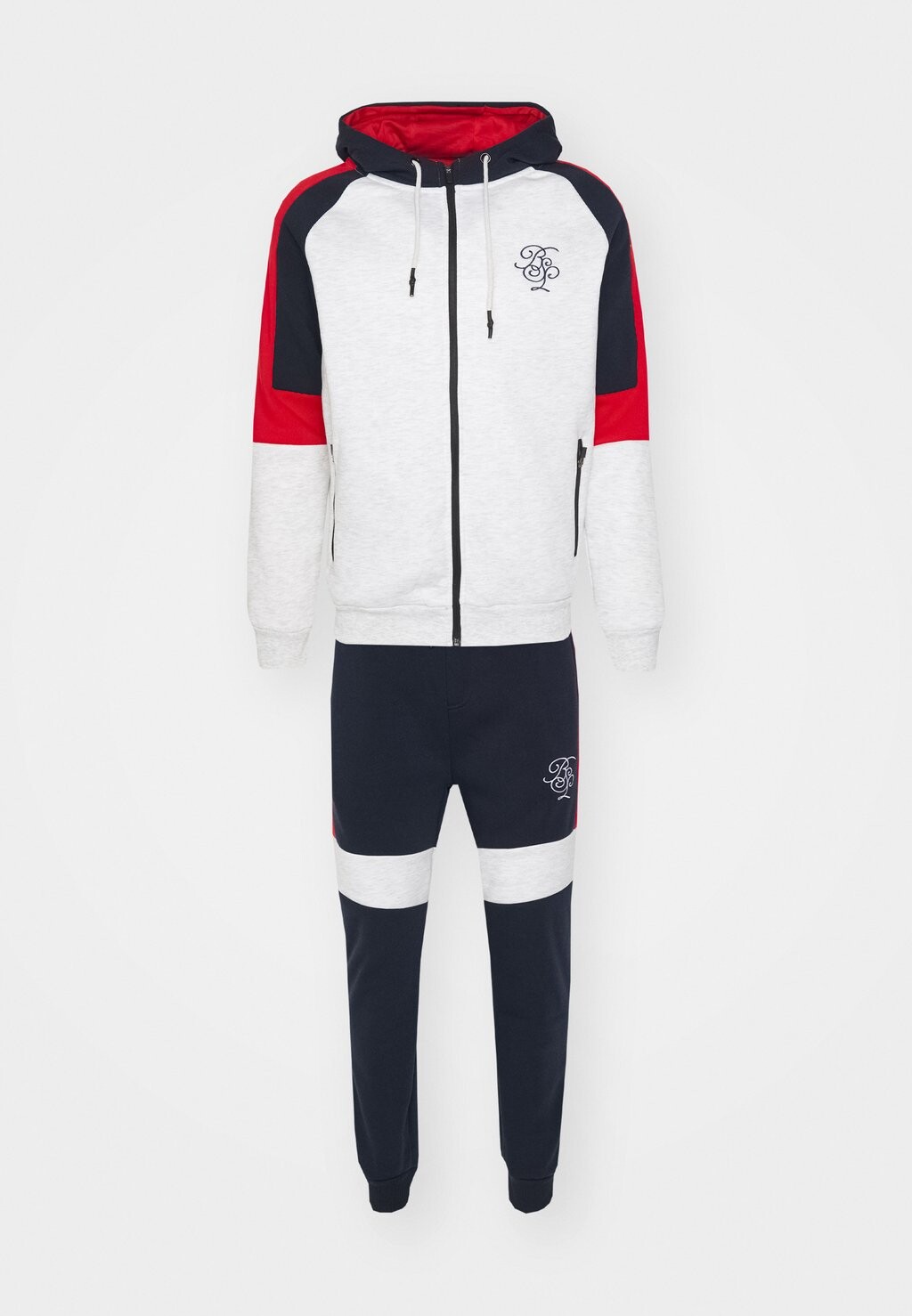 

Спортивный костюм SET Brave Soul, цвет ecru marl/navy/red