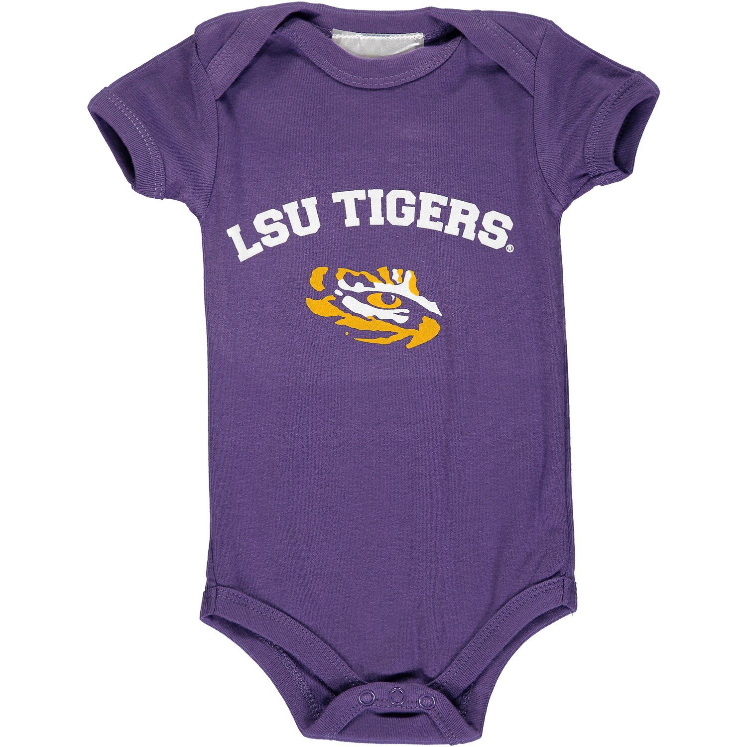 

Младенческое фиолетовое боди LSU Tigers Arch & Logo Unbranded, Фиолетовый