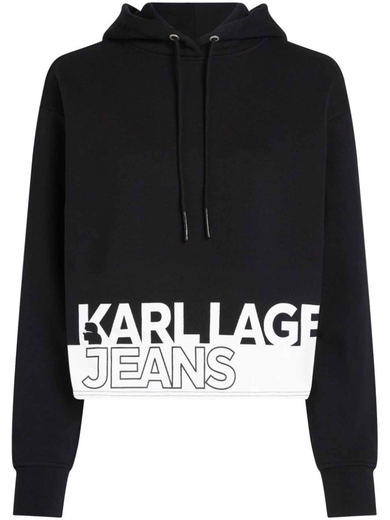 

Худи с кулиской и логотипом Karl Lagerfeld Jeans, черный