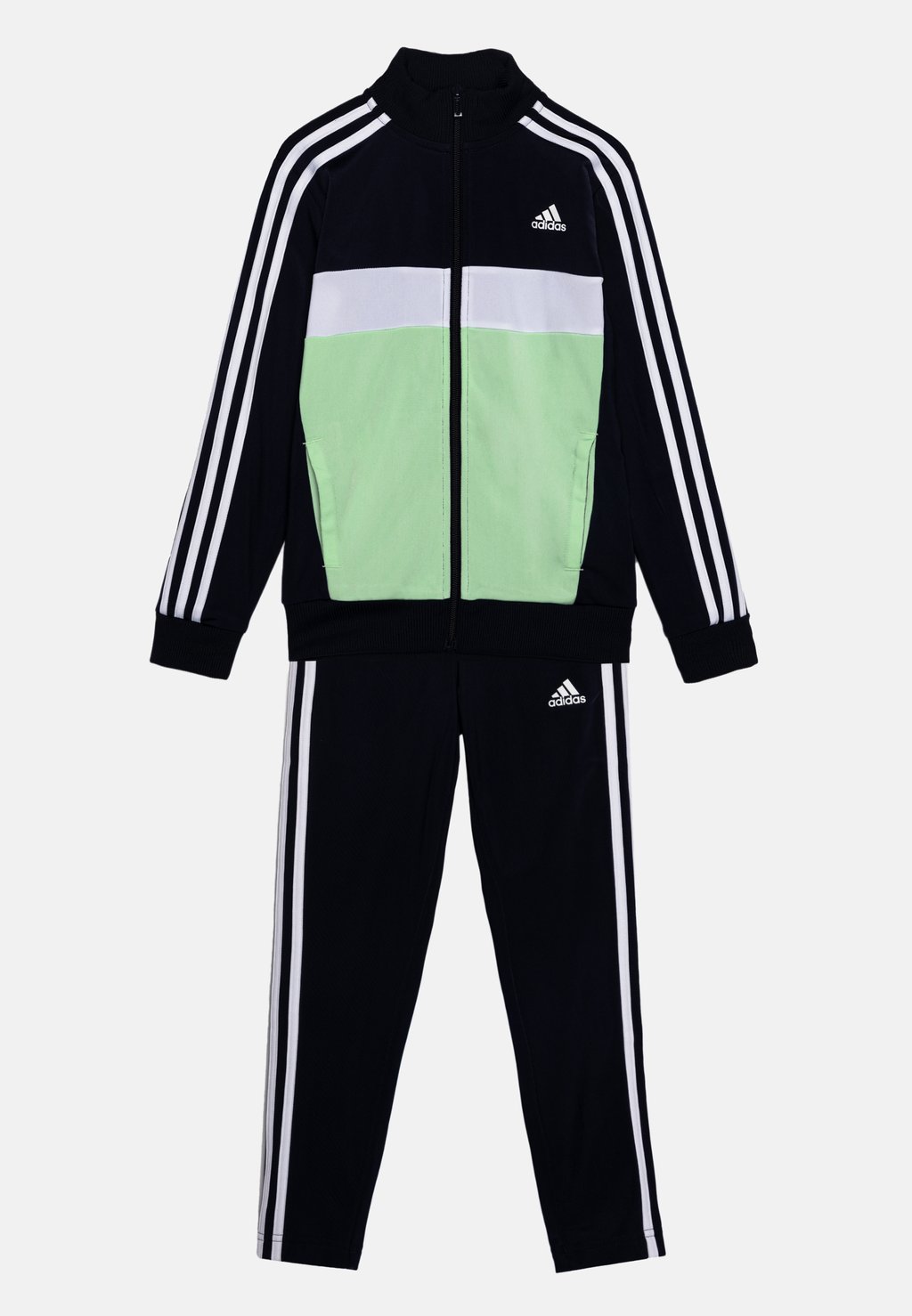 

Спортивный костюм ESSENTIALS 3-STRIPES TIBERIO adidas Performance, цвет legend ink/white/semi green spark