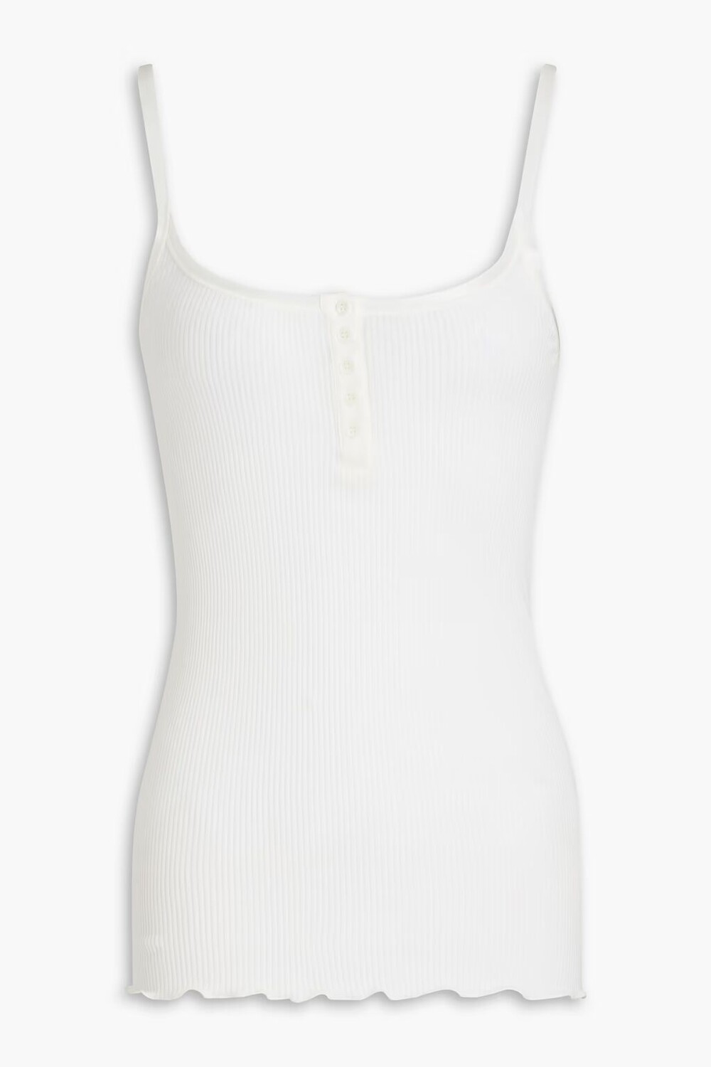 

Майка Jena из хлопкового джерси в рубчик Baum Und Pferdgarten, цвет Off-white