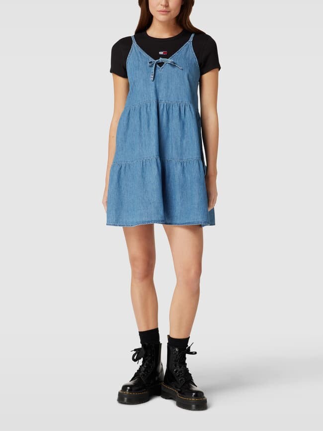 

платье мини из шамбре Tommy Jeans, джинс