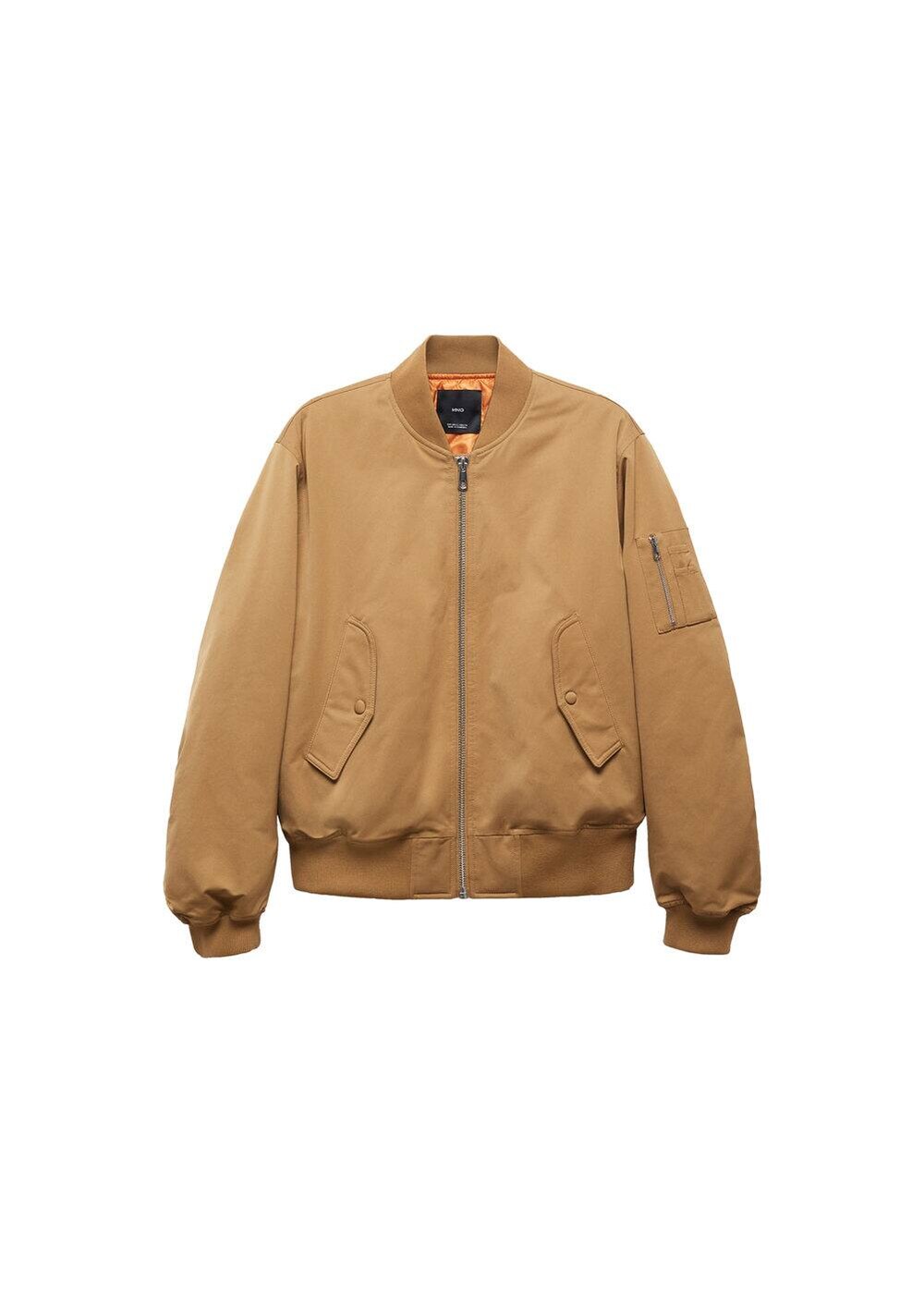 Межсезонная куртка Mango Alfa, светло-коричневый