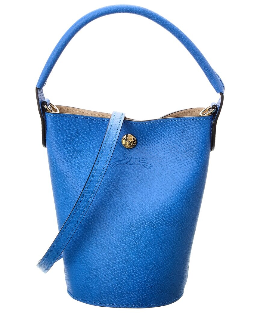 

Кожаная сумка через плечо Longchamp Epure XS, синий