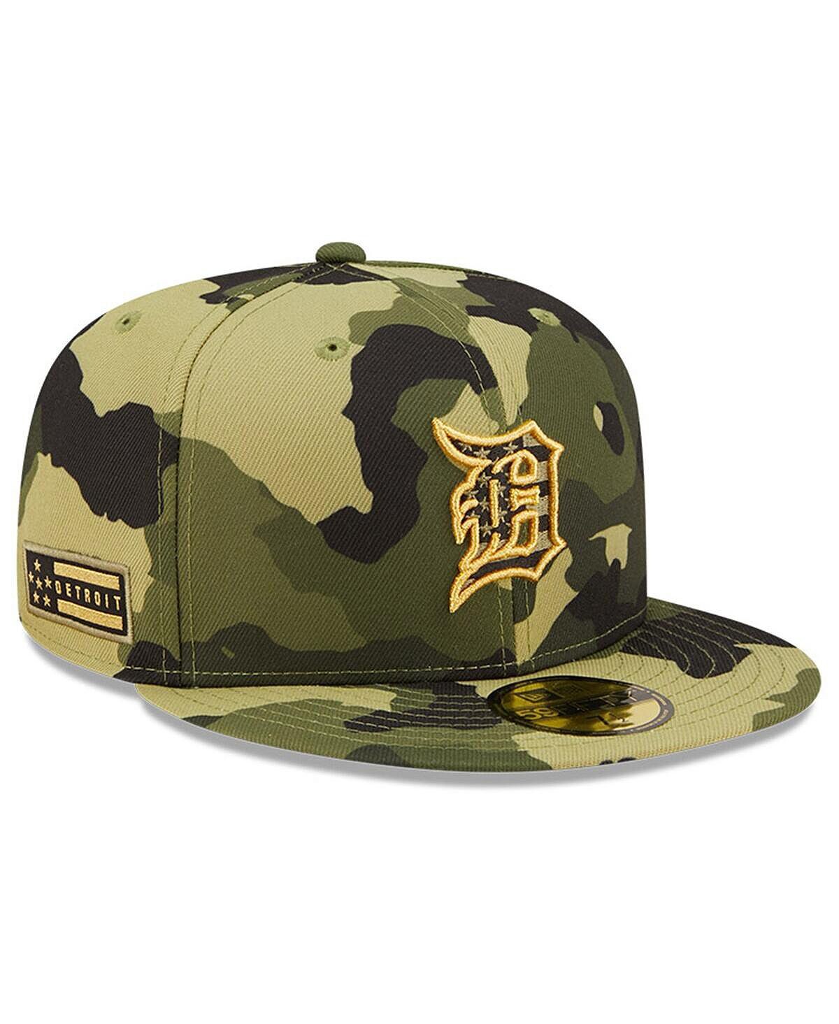 

Мужская камуфляжная кепка Detroit Tigers 2022, посвященная Дню вооруженных сил 59Fifty New Era