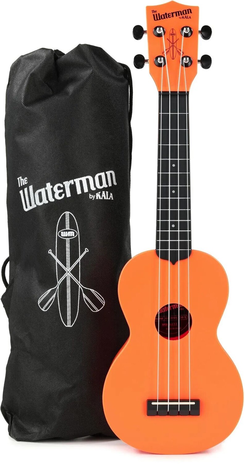 

Kala Waterman Beach Collection Сопрано Гавайская гитара - Sunset Orange