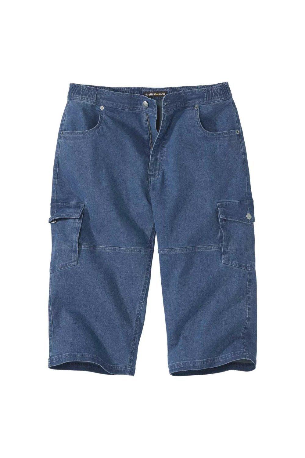 Джинсовые укороченные брюки карго Atlas for Men, синий