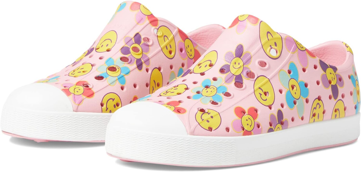 

Кроссовки Jefferson Sugarlite Print Native Shoes Kids, цвет Princess Pink/Shell White/Haze Sunpetal