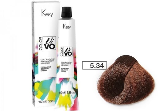 Краска для волос Kezy Color Vivo 100 мл 5.34 табак русый