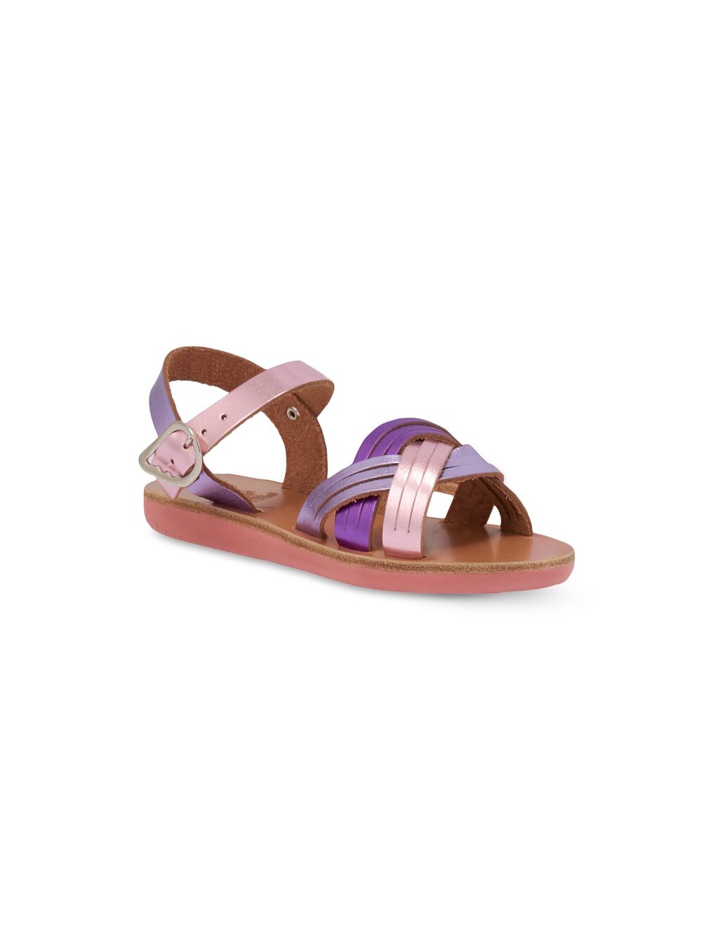 

Кожаные сандалии Electra для маленьких девочек и девочек Ancient Greek Sandals, сиреневый
