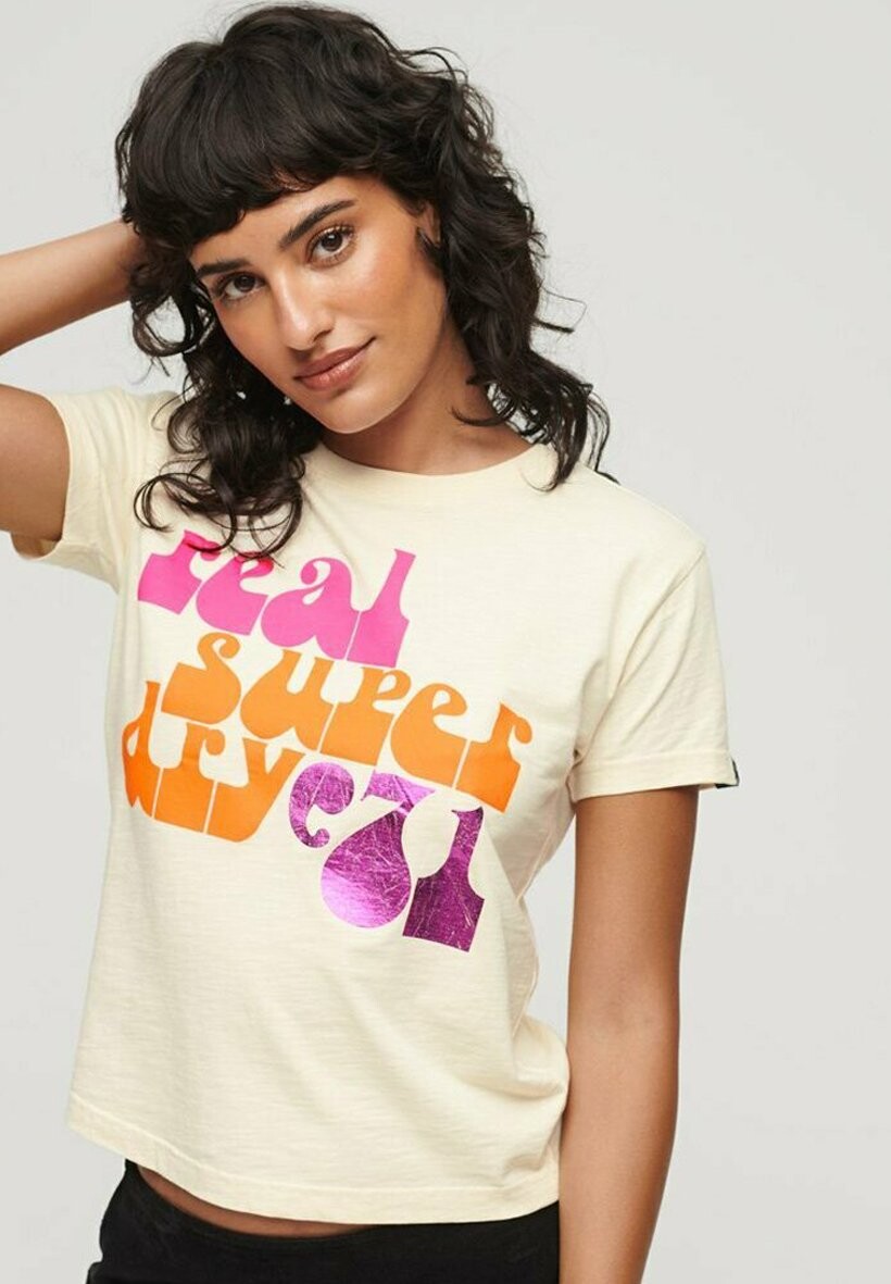 

Футболка с принтом Superdry, Серый