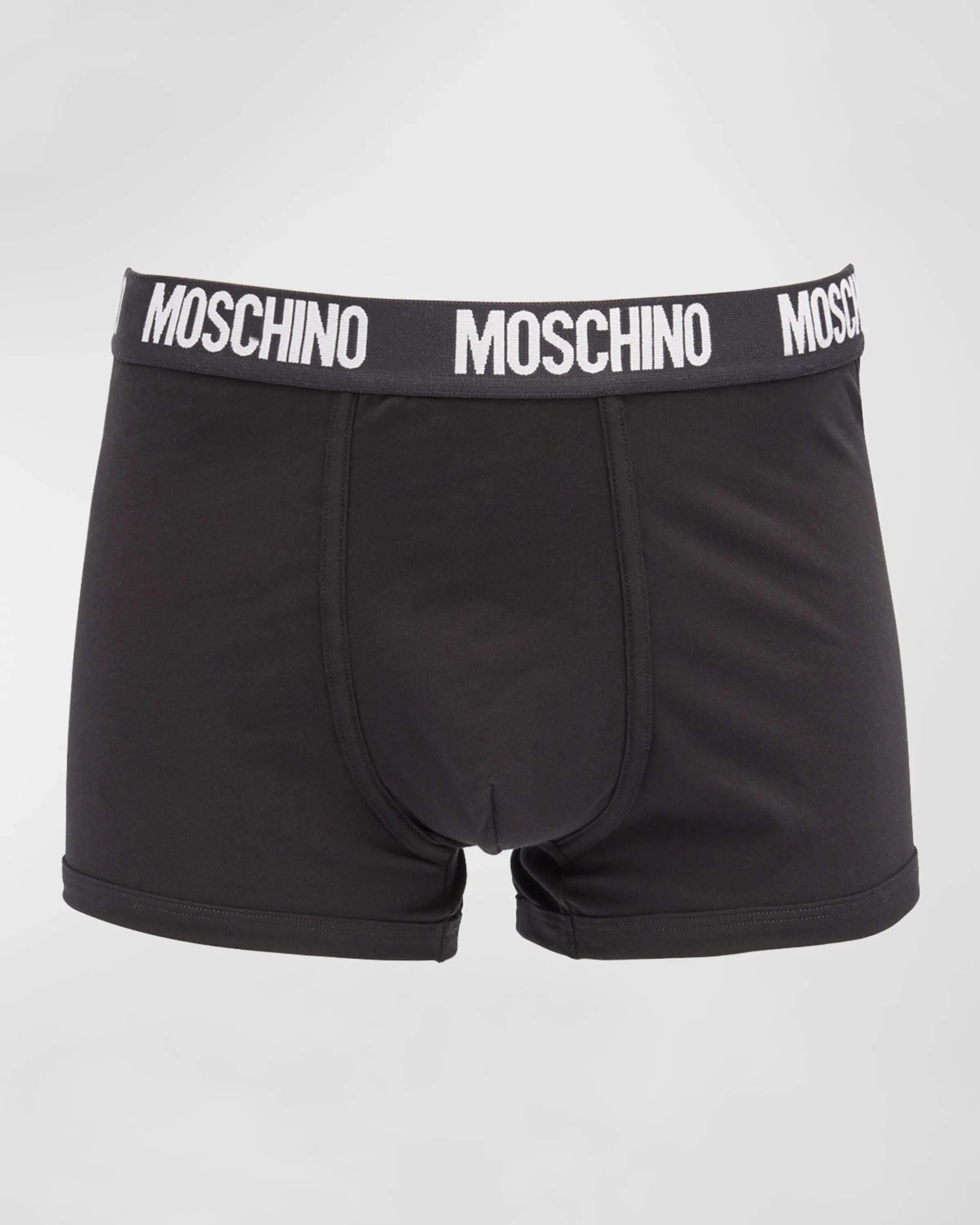 

Мужские хлопковые трусы с логотипом Pima (2 пары) Moschino, черный