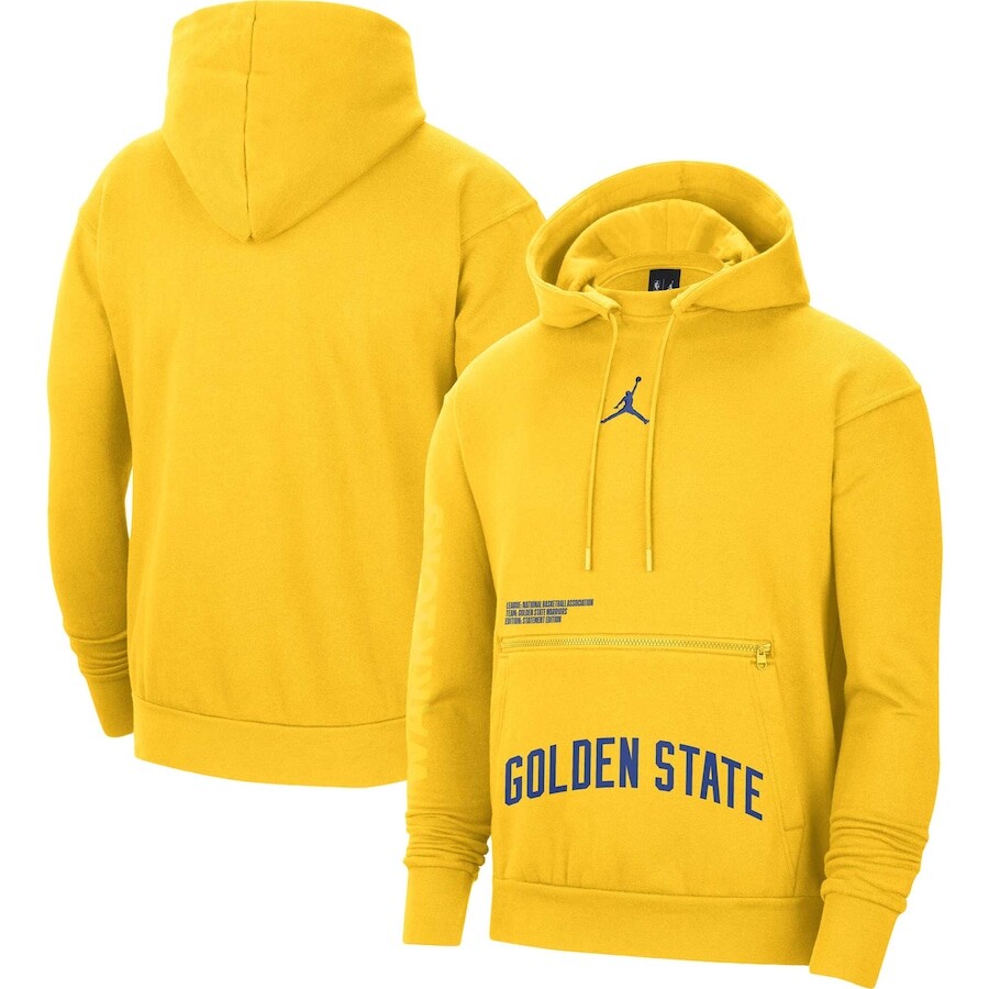 

Пуловер с капюшоном Jordan Brand Golden State Warriors, золотой