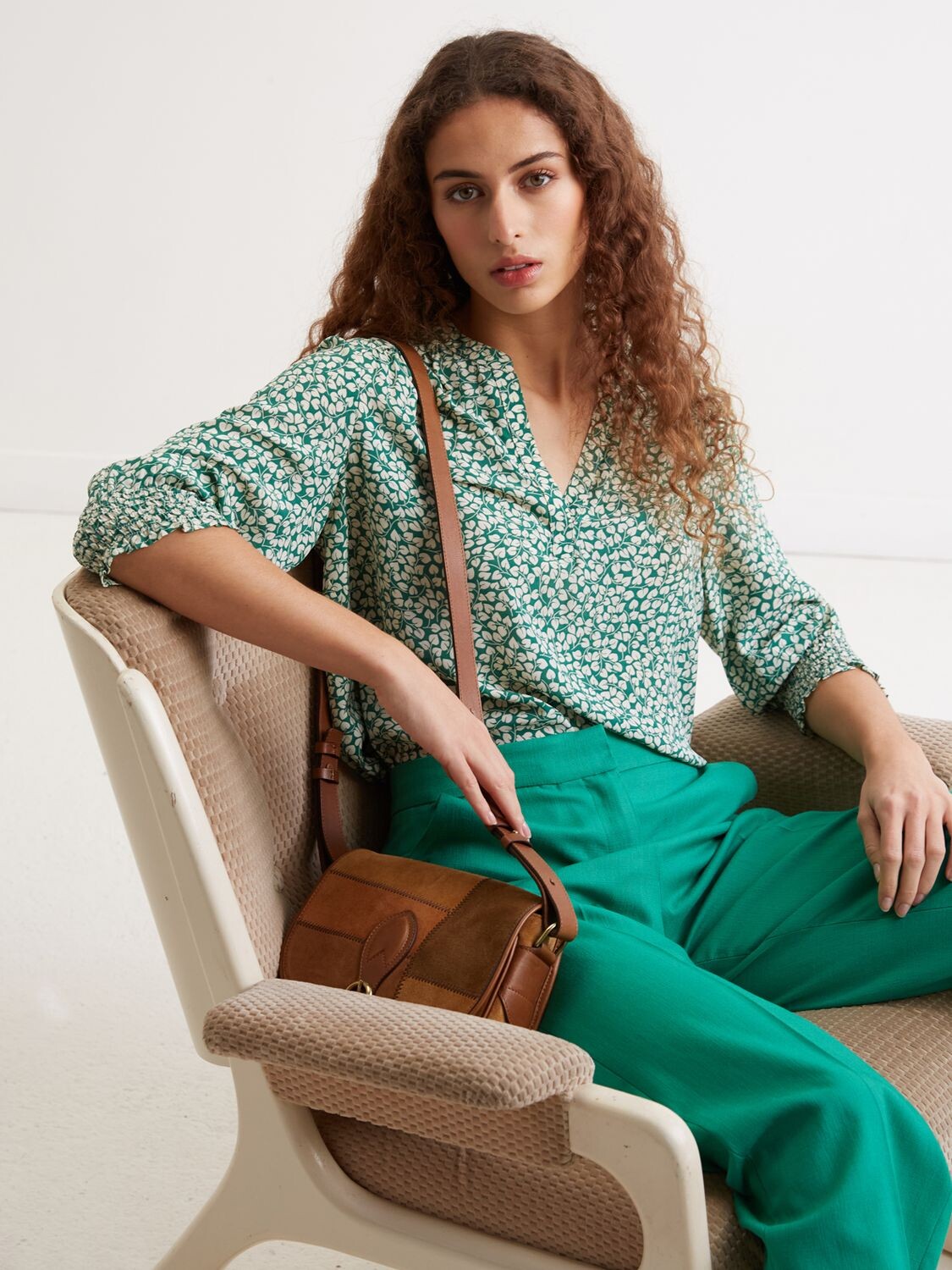 

Блуза Gerard Darel Chantelle, зеленая