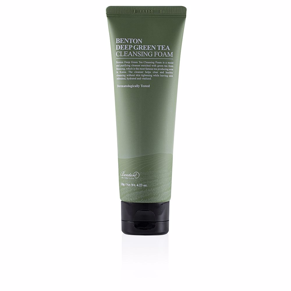 Очищающая пенка для лица Deep green tea cleansing foam Benton, 120 г пенка очищающая перед депиляцией артвакс зеленый чай 150 мл