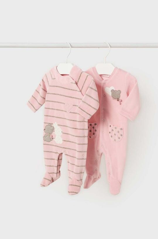 

Комплект комбинезонов в упаковке из 2 шт. Mayoral Newborn, розовый