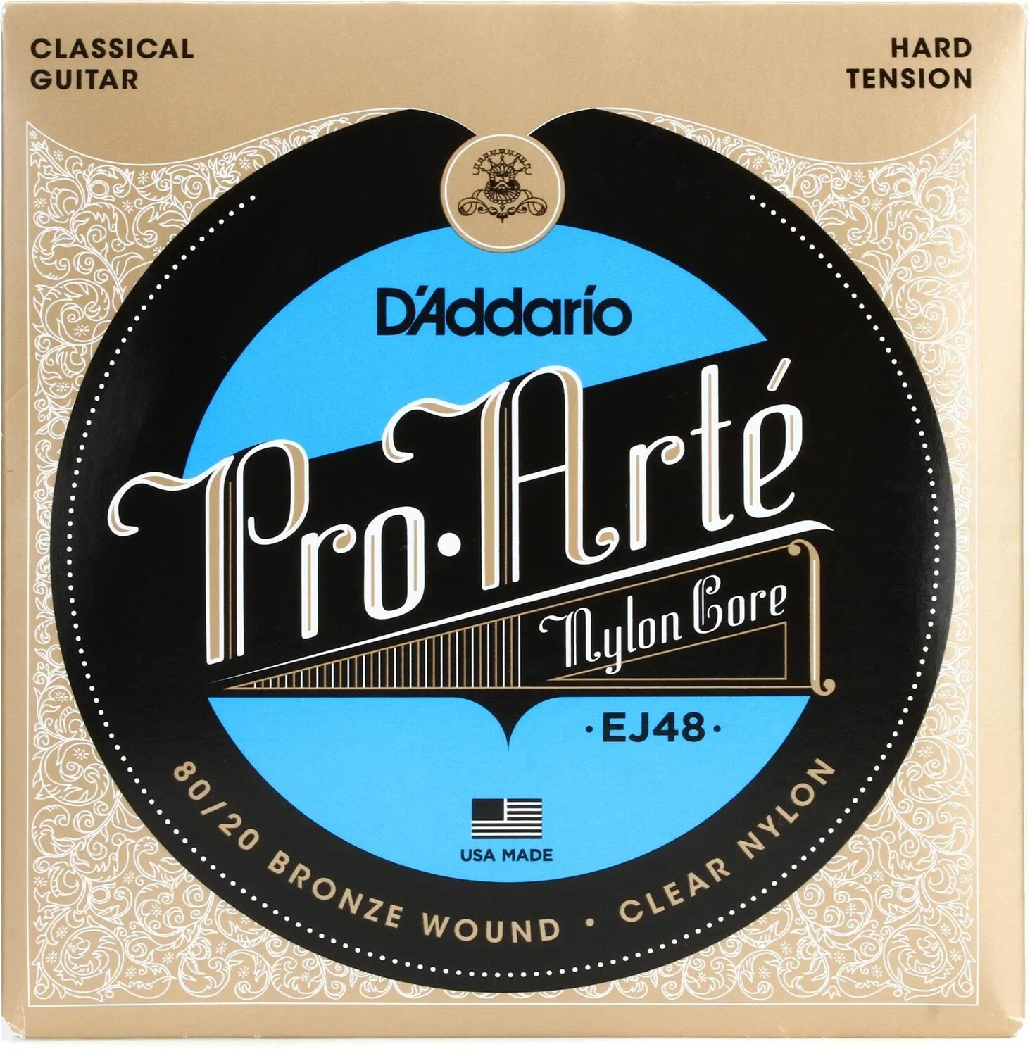 

Струны для классической гитары D'Addario EJ48 Pro-Arte 80/20, бронза, жесткое натяжение