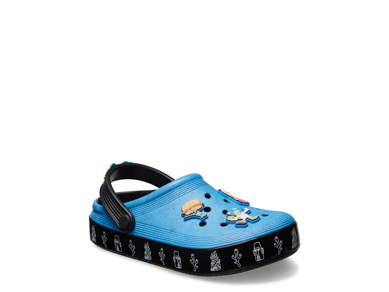 

Сандалии Spongebob Off Court Clog Crocs, черный/мультиколор