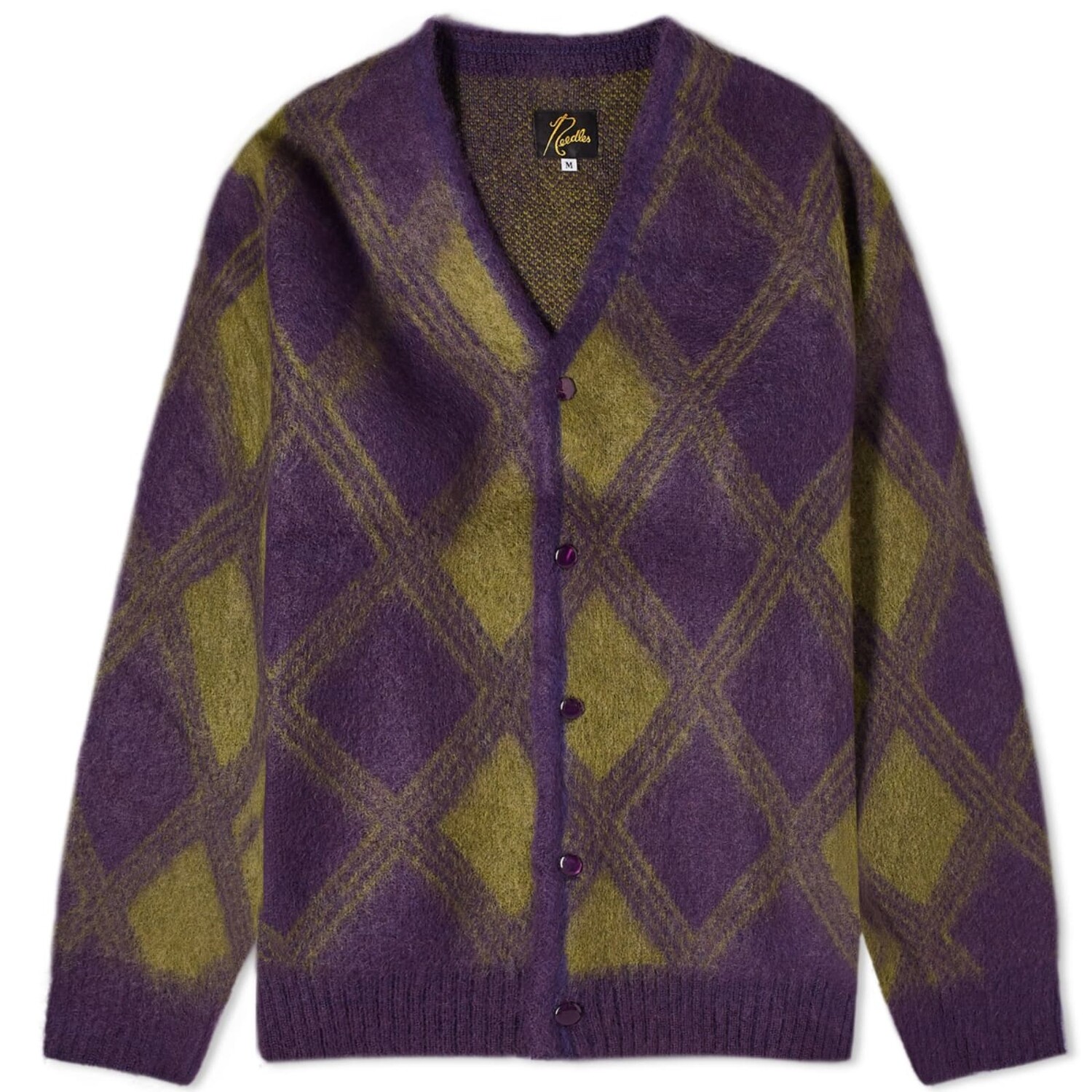 

Кардиган Needles Argyle Mohair, фиолетовый