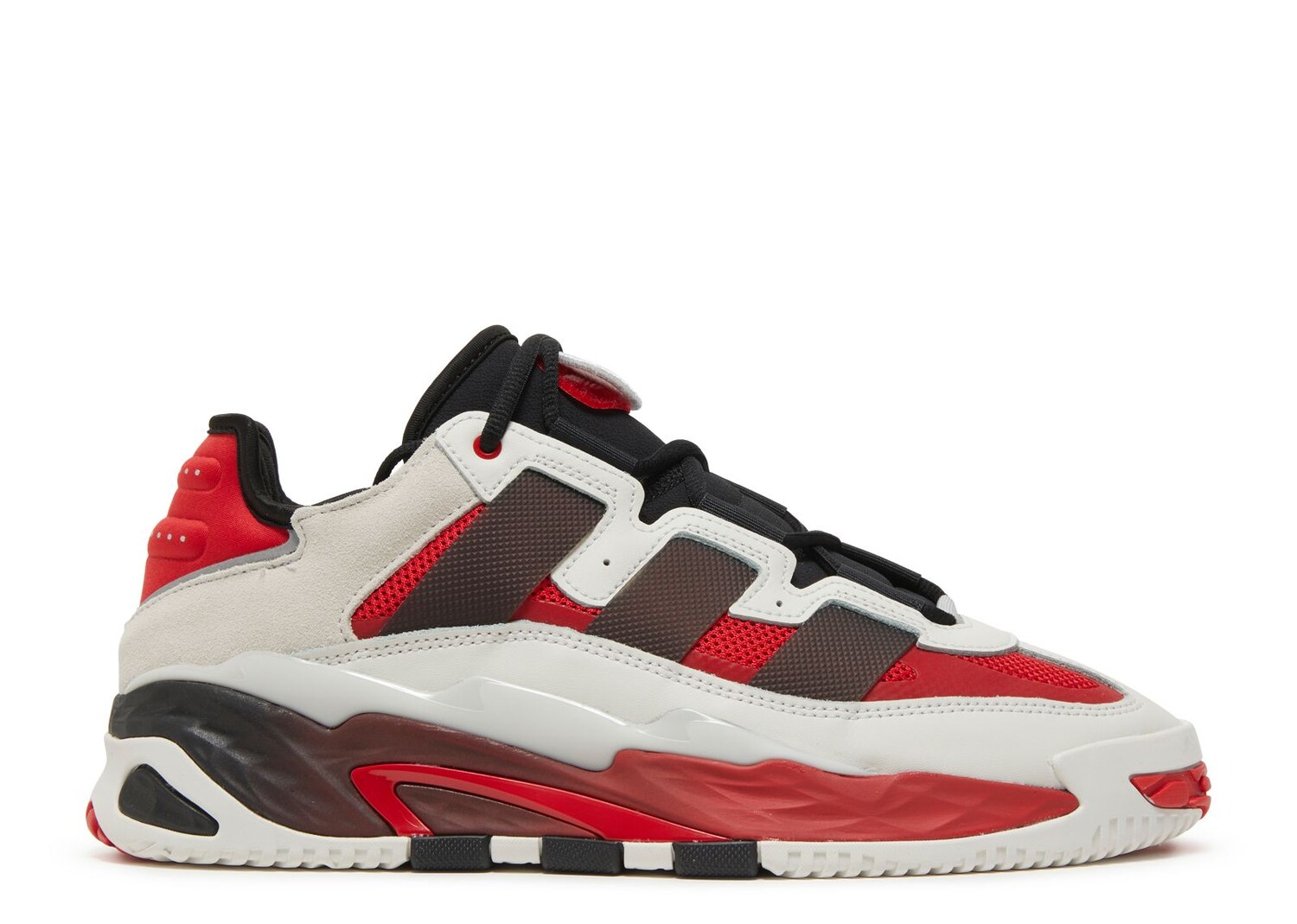 

Кроссовки adidas Niteball 'Crystal White Scarlet', белый