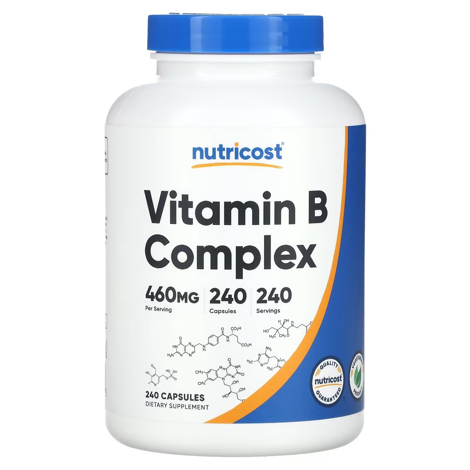 

Комплекс витаминов группы B Nutricost 460 мг 240 капсул