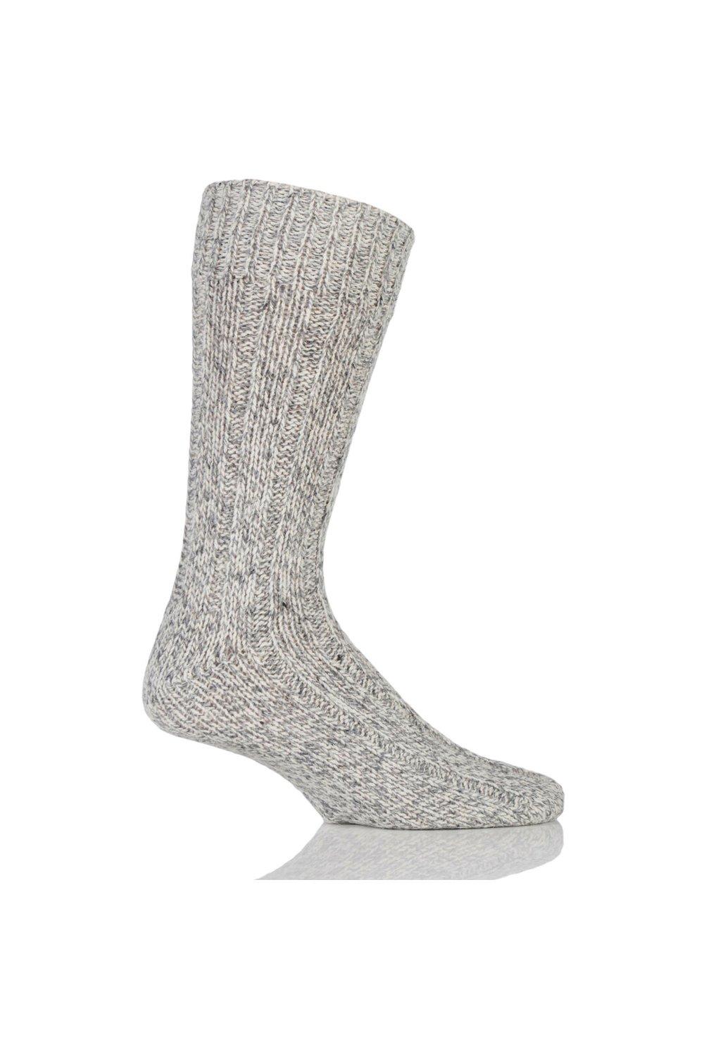 цена 1 пара тяжелых носков для ходьбы из богатой шерсти SOCKSHOP Workforce, серый