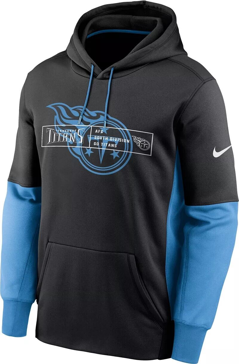 

Мужская черная пуловер с капюшоном Nike Tennessee Titans Overlap