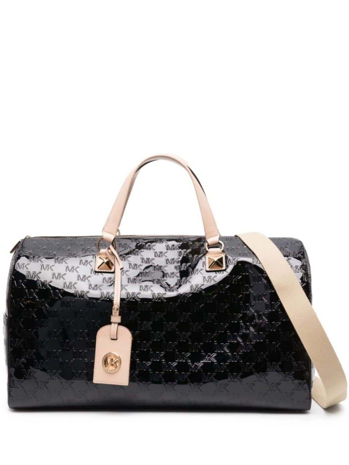 

Michael Michael Kors дорожная сумка Grayson с тисненой монограммой, черный