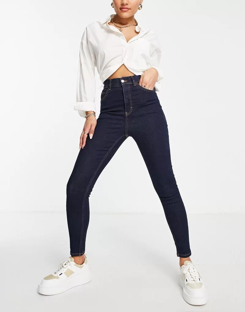 

Джинсы со скрытой поддержкой Topshop Jamie цвета индиго