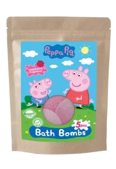 цена Шипучие бомбочки для ванны Peppa Pig Bath Bombs ежевика, малина, 5 х 50 г