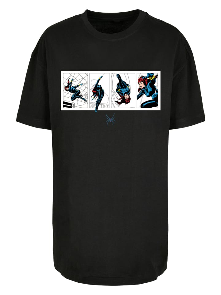 

Футболка F4NT4STIC Oversized Boyfriend Tee Marvel Comics Schwarz Widow Comic Strip, черный