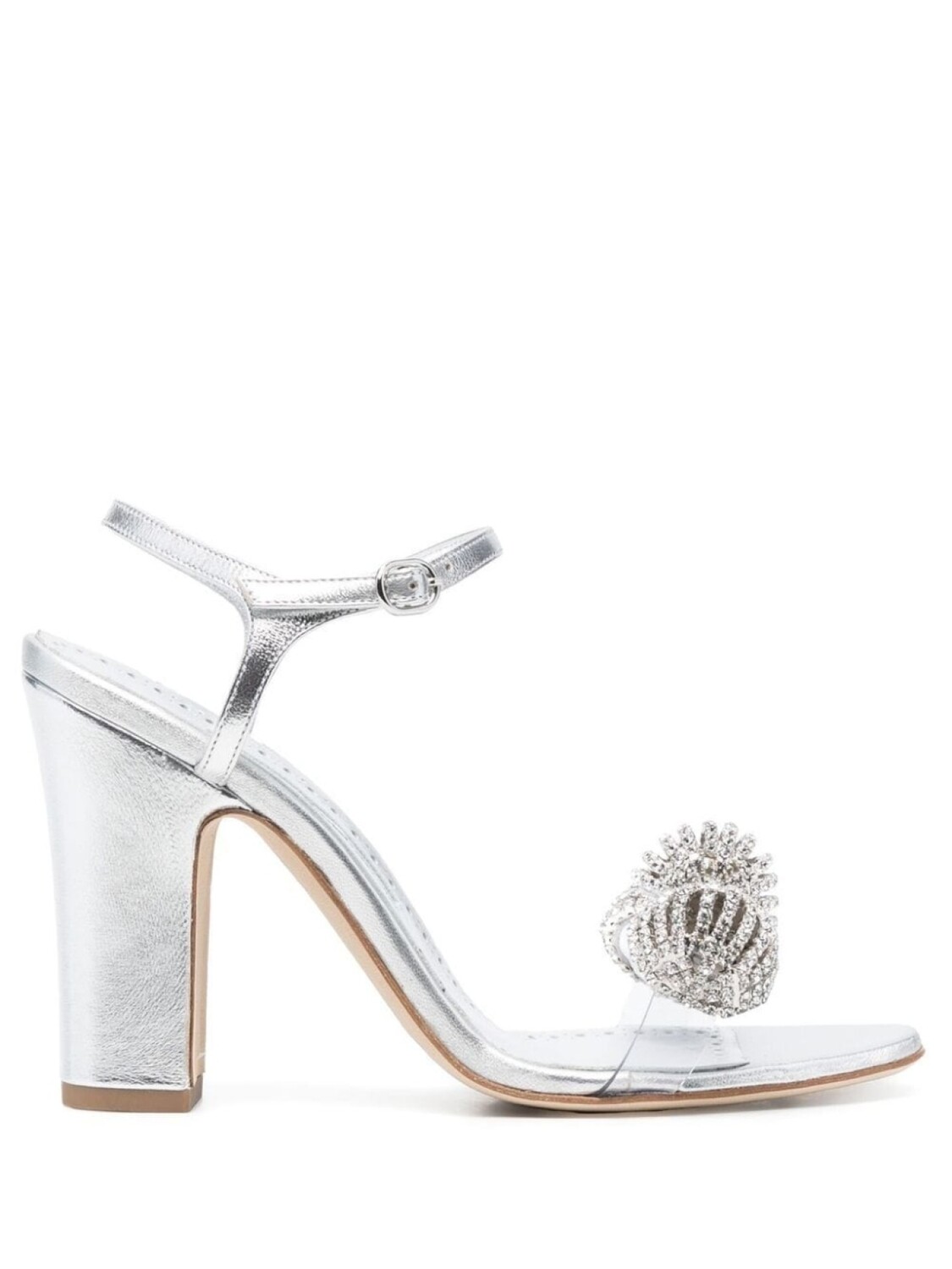 

Manolo Blahnik босоножки Elhob 105, серебристый