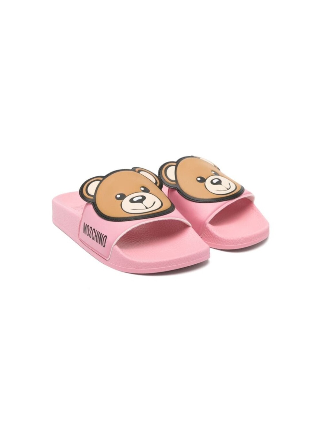 

Moschino Kids шлепанцы с аппликацией Teddy Bear, розовый