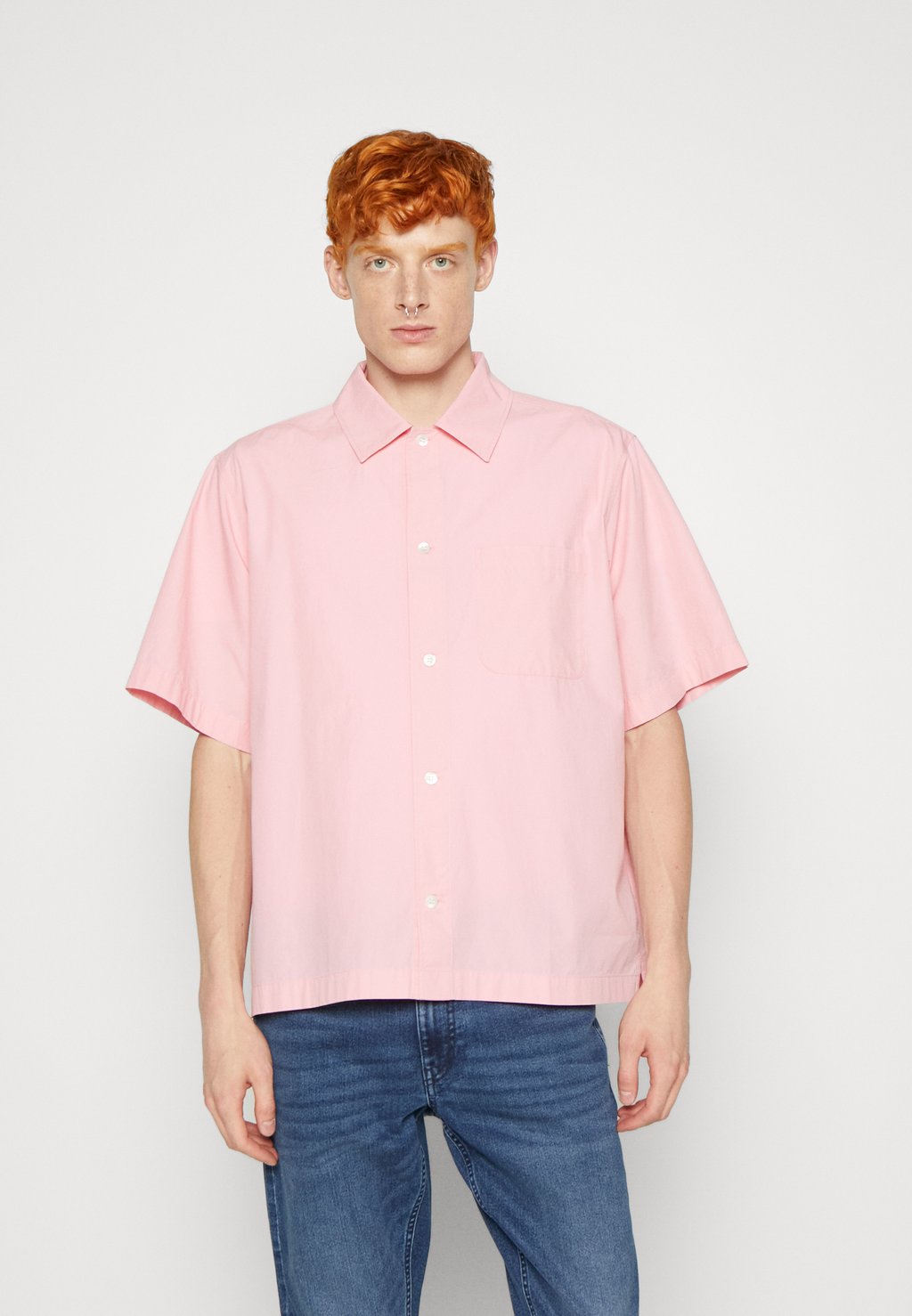 Рубашка ARKET, розовая рубашка leo arket цвет black