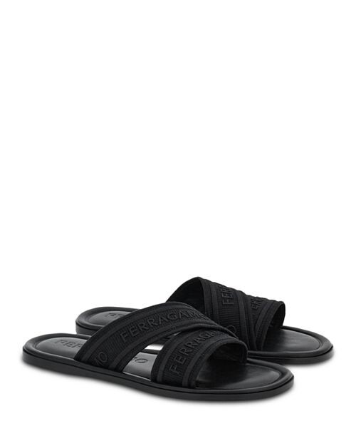 

Женские шлепанцы с логотипом Laurene Ferragamo, цвет Black