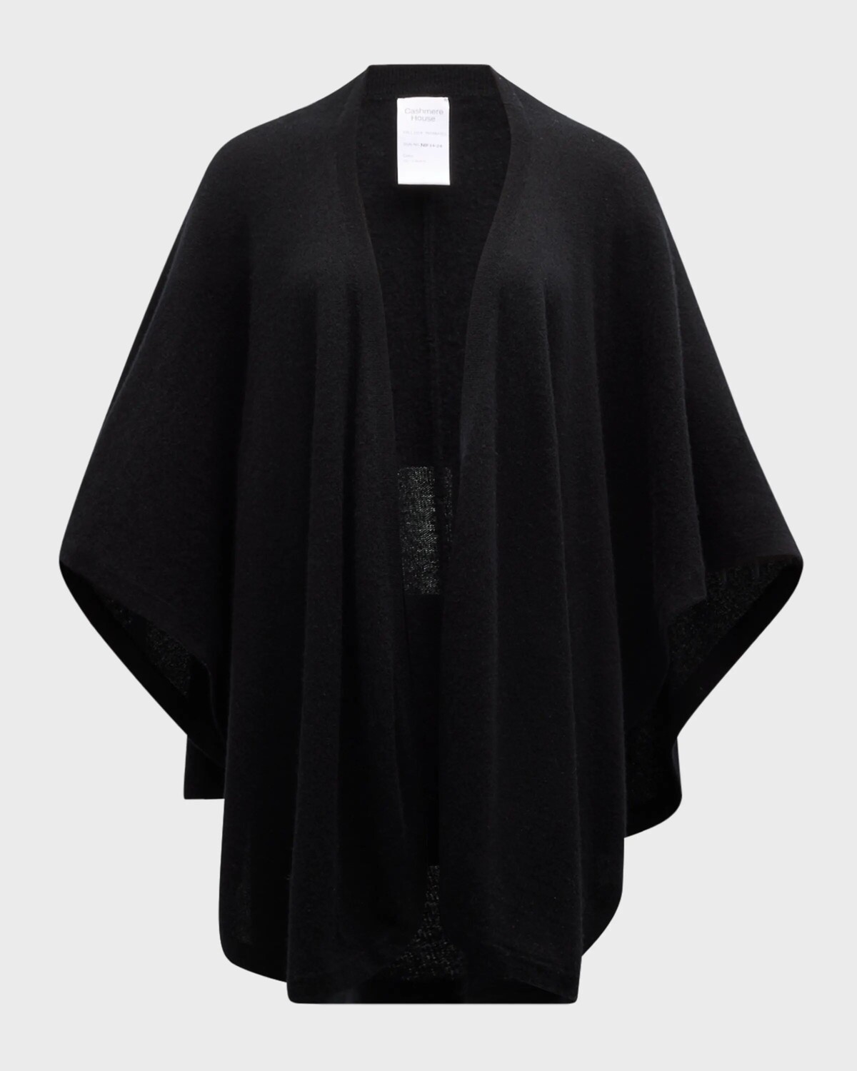 

Кашемировый классическый шарф Neiman Marcus Cashmere Collection, черный