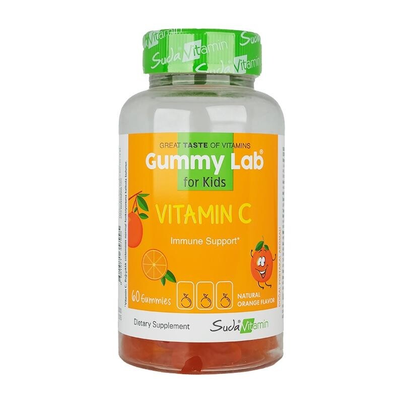 

Gummy Lab Vitamin C для детей 60 жевательных форм в воде SUDA VİTAMİN