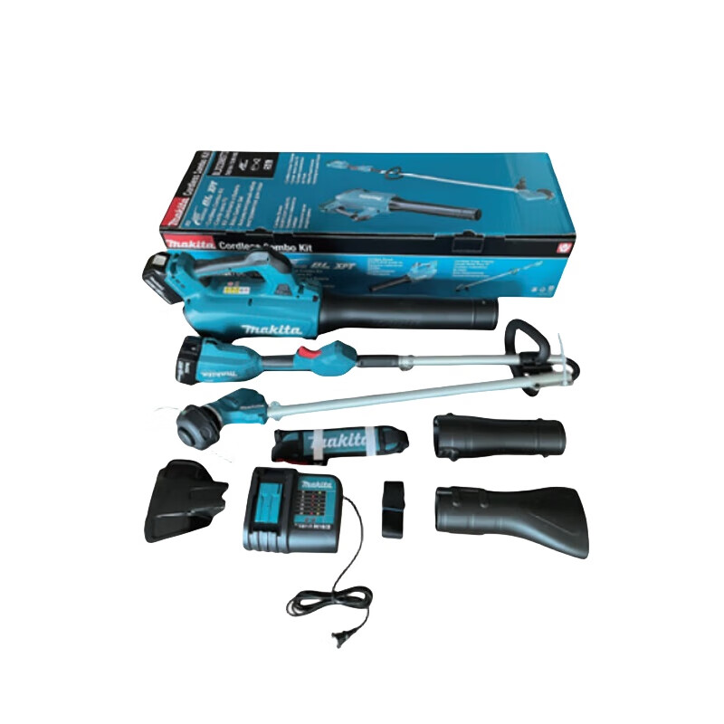 Фен Makita DUB184 + Газонокосилка аккумуляторная Makita DUR192 + два аккумулятора, зарядное устройство